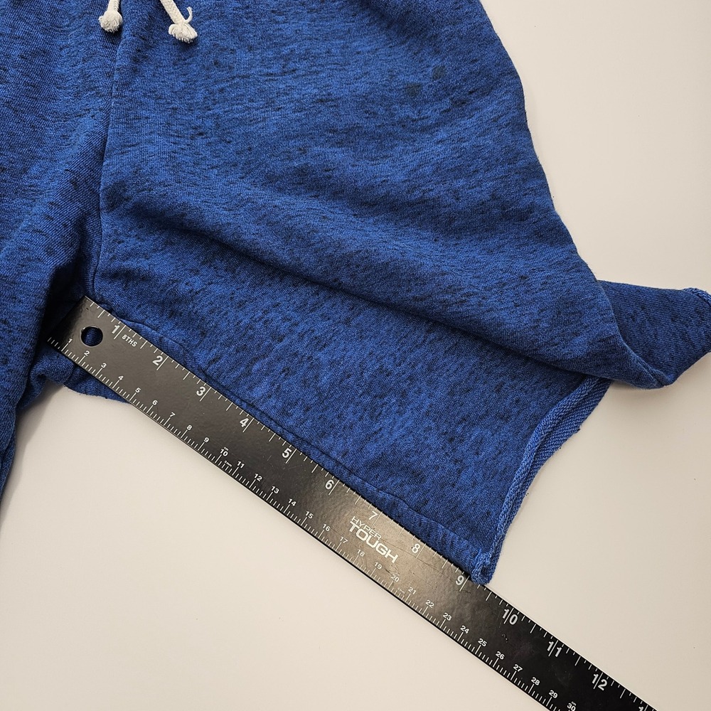 Under Armour Mens Blue Heathered Fleece Shorts Fitted Drawstring Size Small - Picture 9 of 10